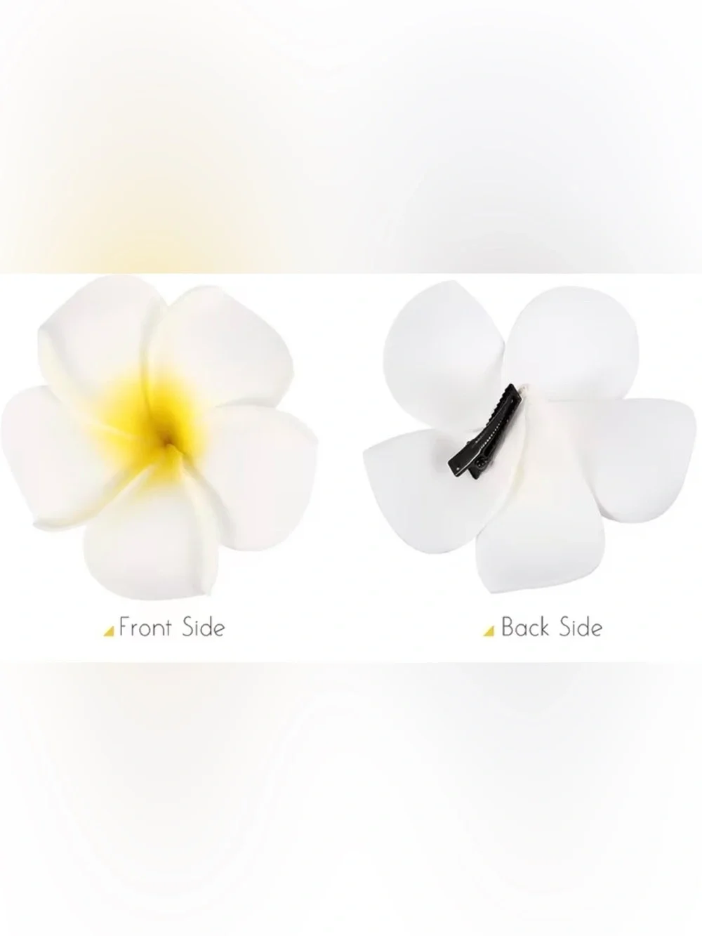 NWT-Plumeria 10-Piece Mixed Color Hair Clips Set